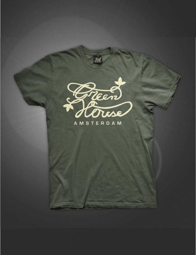 Men's T-Shirt Green House Logo, green (GHS-ATS002)