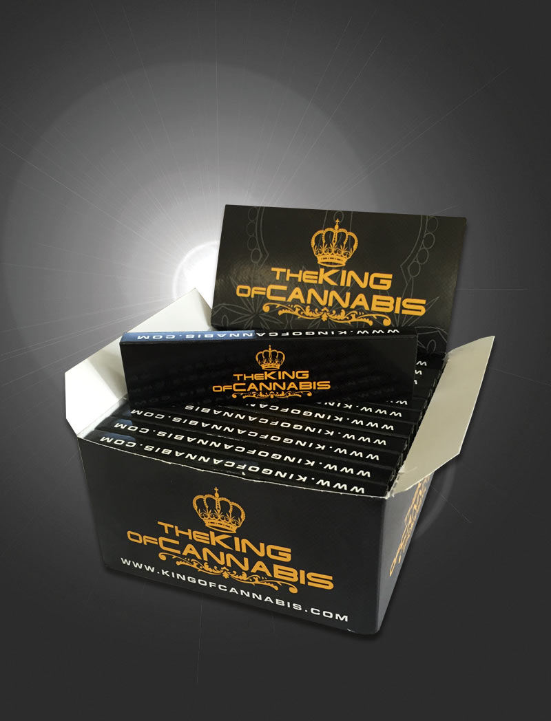 King Size Slim BOX | THE KING of CANNABIS Rolling Papers
